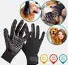 Pet Grooming Gloves For Cats, Dogs & Horses